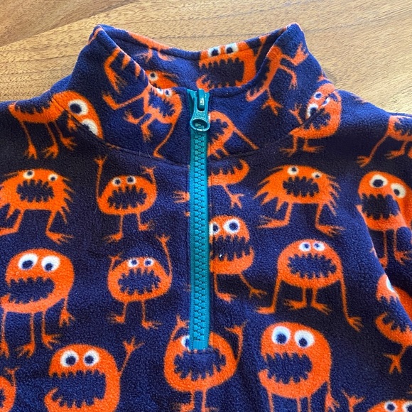 Garnet Hill Kids fleece quarter zip size M - Picture 2 of 4